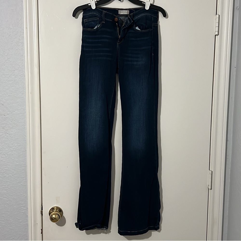 Altar'd State Blue Flare Wide Leg Jeans